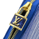 ルイヴィトン LOUIS VUITTON ジッピー コインパース N96069 ブルーサントリン クロコダイル コインケース ゴールド金具 青 ラウンドジップ 小銭入れ