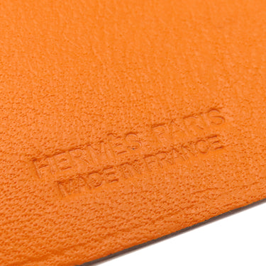 エルメス HERMES クリッカーズ エレファント ローズティリアン×オレンジ シェーブル オブジェ シルバー金具 CLICKAZOO 象 置物
