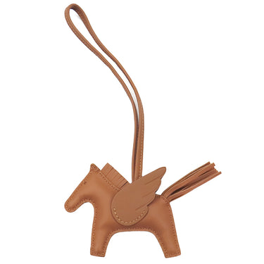 エルメス HERMES ロデオPM ペガサス ゴールド アニョーミロ バッグチャーム 茶 ソーゴールド