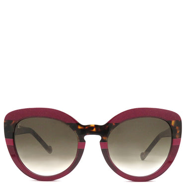 ルイヴィトン LOUIS VUITTON 53□20 Z0785E ピンク×ブラウングラデーション プラスチック サングラス キャッツアイ ピンクラメ ブラウングラデーション