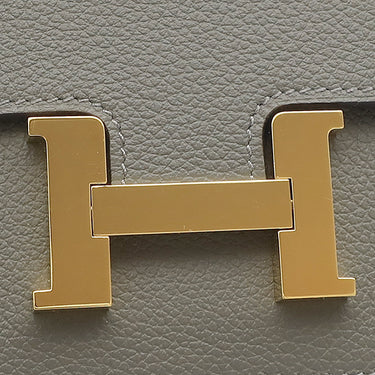 エルメス HERMES コンスタンス スリム ウォレット グリメイヤー エバーカラー 二つ折り財布 ゴールド金具