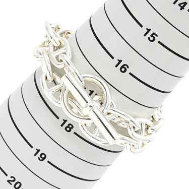 エルメス HERMES シェーヌダンクル GM シルバー シルバー925 ネックレス スターリングシルバー AG925 29コマ 2連ブレスレット