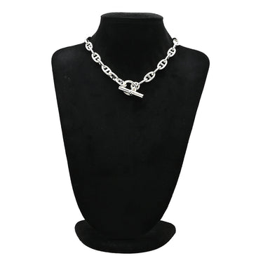 エルメス HERMES シェーヌダンクル GM シルバー シルバー925 ネックレス スターリングシルバー AG925 29コマ 2連ブレスレット