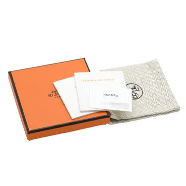 エルメス HERMES ミニ クリック ケリー クレーム GP エナメル ブレスレット ローズゴールド金具 ピンクゴールド金具 アイボリー 白 ケリークラスプモチーフ