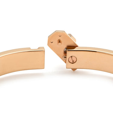 エルメス HERMES ミニ クリック ケリー クレーム GP エナメル ブレスレット ローズゴールド金具 ピンクゴールド金具 アイボリー 白 ケリークラスプモチーフ