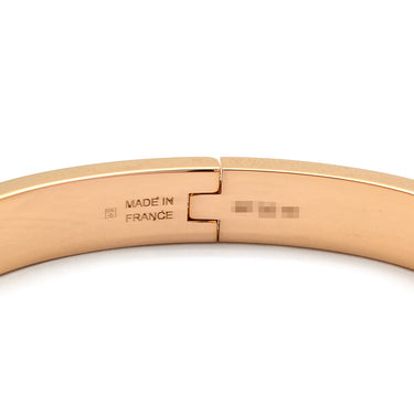 エルメス HERMES ミニ クリック ケリー クレーム GP エナメル ブレスレット ローズゴールド金具 ピンクゴールド金具 アイボリー 白 ケリークラスプモチーフ