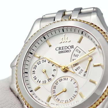 腕時計 クレドール Credor パシフィーク レトログラード デイデイト GCBG996 4S77-0A30 自動巻き メンズ K18YG×SS コンビ GMT