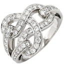 カルティエ Cartier アグラフ ダイヤ Ｎ4208853 ホワイトゴールド K18WG ダイヤモンド ＃53(JP13) リング 指輪 750 18K WG 18金 13号