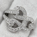 カルティエ Cartier アグラフ ダイヤ Ｎ4208853 ホワイトゴールド K18WG ダイヤモンド ＃53(JP13) リング 指輪 750 18K WG 18金 13号