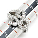 カルティエ Cartier アグラフ ダイヤ Ｎ4208853 ホワイトゴールド K18WG ダイヤモンド ＃53(JP13) リング 指輪 750 18K WG 18金 13号