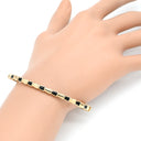 ブルガリ BVLGARI セルペンティ ヴァイパー ピンクゴールド K18PG オニキス 14039 ブレスレット バングル 18K 750 PG