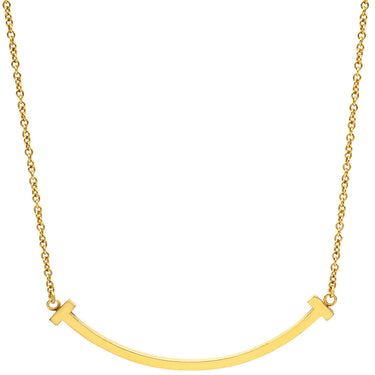 ティファニー Tiffany & Co Tスマイル ペンダント スモール イエローゴールド K18YG ネックレス T＆Co. T smile イエローゴールド K18YG Au750 18K 18金