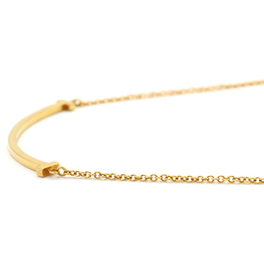 ティファニー Tiffany & Co Tスマイル ペンダント スモール イエローゴールド K18YG ネックレス T＆Co. T smile イエローゴールド K18YG Au750 18K 18金