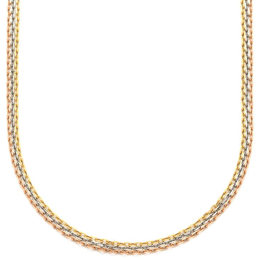 カルティエ Cartier トリニティ チェーン イエローゴールドXピンクゴールドXホワイトゴールド K18PG K18YG K18WG ネックレス 3カラー 18金 750 3連