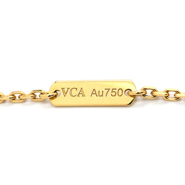 ヴァンクリーフアーペル Van Cleef & Arpels ヴィンテージ アルハンブラ ペンダント VCARA45800 ブラック×イエローゴールド K18YG オニキス ネックレス 黒 Au750 18K オニキス