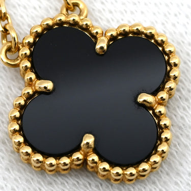 ヴァンクリーフアーペル Van Cleef & Arpels ヴィンテージ アルハンブラ ペンダント VCARA45800 ブラック×イエローゴールド K18YG オニキス ネックレス 黒 Au750 18K オニキス