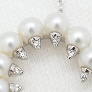 TASAKI TASAKI デインジャー ハート パールホワイト×ホワイトゴールド K18WG パール ダイヤモンド ネックレス TASAKI パール 真珠 danger heart ダイヤ Au 750WG