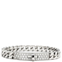 エルメス HERMES ケリー グルメット TPM H221410B ホワイトゴールド K18WG ダイヤモンド SH ブレスレット 750 18K チェーン 41Pダイヤ ケリークラスプ