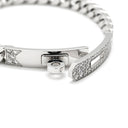 エルメス HERMES ケリー グルメット TPM H221410B ホワイトゴールド K18WG ダイヤモンド SH ブレスレット 750 18K チェーン 41Pダイヤ ケリークラスプ