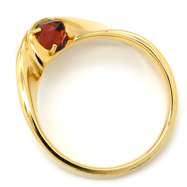 TASAKI TASAKI リファインド リベリオン パールホワイト×イエローゴールド K18YG パール ガーネット リング 指輪 アコヤ あこや 真珠 1粒 K18YG パール ガーネット 11号