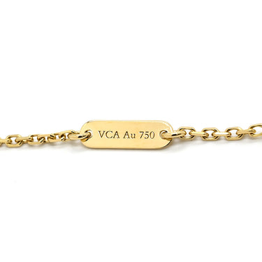 ヴァンクリーフアーペル Van Cleef & Arpels ヴィンテージ アルハンブラ ペンダント VCARA45900 パールホワイト×イエローゴールド K18YG マザーオブパール ネックレス 白 750 18K YG シェル