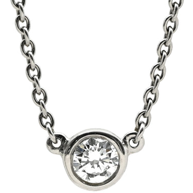 ティファニー Tiffany & Co バイザヤード シングルダイヤ プラチナシルバー Pt950 ダイヤモンド ネックレス T&Co. 1P 1石 1粒 ソリテール Pt950 エルサペレッティ
