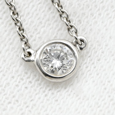 ティファニー Tiffany & Co バイザヤード シングルダイヤ プラチナシルバー Pt950 ダイヤモンド ネックレス T&Co. 1P 1石 1粒 ソリテール Pt950 エルサペレッティ