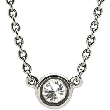 ティファニー Tiffany & Co バイザヤード シングルダイヤ プラチナシルバー Pt950 ダイヤモンド ネックレス T&Co. 1P 1石 1粒 ソリテール Pt950 エルサペレッティ