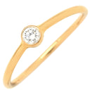 ティファニー Tiffany & Co ウエーブ シングルロウ ダイヤモンドリング 60016986 イエローゴールド K18YG ダイヤモンド リング 指輪 T＆Co. 1P エルサぺレッティ 7.5号