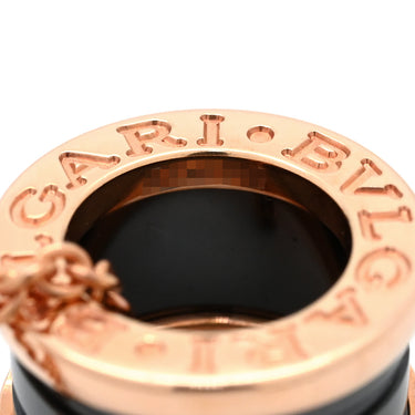 ブルガリ BVLGARI ビーゼロワン ネックレス 346083 ピンクゴールドXブラック K18PG セラミック ネックレス B-zero1 ペンダント 18K 750PG 黒