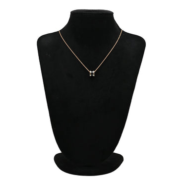 ブルガリ BVLGARI ビーゼロワン ネックレス 346083 ピンクゴールドXブラック K18PG セラミック ネックレス B-zero1 ペンダント 18K 750PG 黒