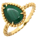 ブシュロン BOUCHERON セルパンボエム JRG0279550 イエローゴールド K18YG マラカイト #50(JP10) リング 指輪 緑 Au750 18K マライカイト 9号
