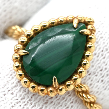 ブシュロン BOUCHERON セルパンボエム JRG0279550 イエローゴールド K18YG マラカイト #50(JP10) リング 指輪 緑 Au750 18K マライカイト 9号