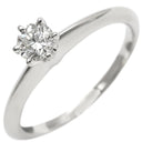 ティファニー Tiffany & Co ソリティア ダイヤリング プラチナシルバー Pt950 ダイヤモンド リング 指輪 T＆Co. 一粒 1P 立爪 0.24ct 9号
