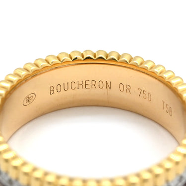 ブシュロン BOUCHERON キャトル クラシック スモール JRG00627 4カラー K18YG K18PG K18WG ブラウンPVD ダイヤモンド #T58 リング 指輪 Au750 ダイヤ 18号