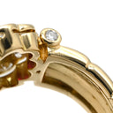 コルロフ Korloff ルビー ダイヤ レッド×イエローゴールド K18YG ダイヤモンド ルビー リング 指輪 0.68ct イエローゴールド Au750 18K 18金 赤 アールデコ調 フラワーモチーフ 15号