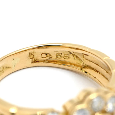 コルロフ Korloff ルビー ダイヤ レッド×イエローゴールド K18YG ダイヤモンド ルビー リング 指輪 0.68ct イエローゴールド Au750 18K 18金 赤 アールデコ調 フラワーモチーフ 15号