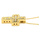 ダミアーニ DAMIANI ベルエポック S イエローゴールド K18YG ダイヤモンド ネックレス ペンダント 750 18金 クロス 十字架 ダイヤ
