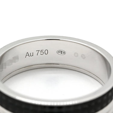 ブシュロン BOUCHERON キャトル ブラック ハーフ ラージモデル JAL00206 ホワイトゴールド×ブラック K18WG ブラックPVD #61 リング 指輪 Au750 18K 20.5号