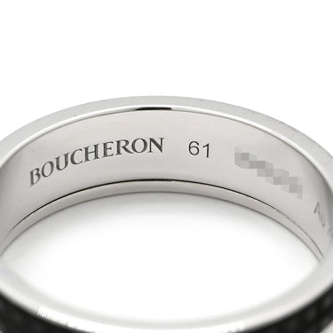 ブシュロン BOUCHERON キャトル ブラック ハーフ ラージモデル JAL00206 ホワイトゴールド×ブラック K18WG ブラックPVD #61 リング 指輪 Au750 18K 20.5号