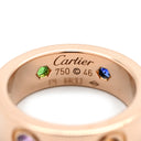 カルティエ Cartier ラブリング マルチカラーストーン B4087853 ピンクゴールドXマルチカラー K18PG マルチストーン #53(JP13) リング 指輪 750 RG 18K 18金 6号