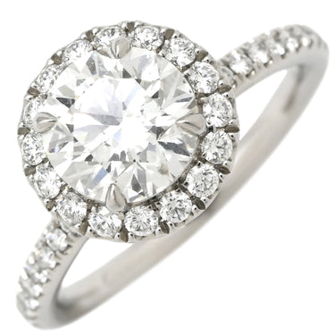 ハリーウィンストン Harry Winston ラウンドカット マイクロパヴェ ダイヤ プラチナシルバー Pt950 ダイヤモンド リング 指輪 5.5号
