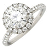 ハリーウィンストン Harry Winston ラウンドカット マイクロパヴェ ダイヤ プラチナシルバー Pt950 ダイヤモンド リング 指輪 5.5号