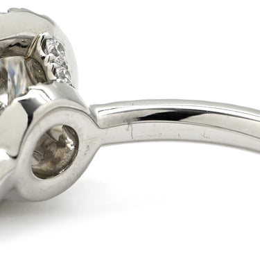 ハリーウィンストン Harry Winston ラウンドカット マイクロパヴェ ダイヤ プラチナシルバー Pt950 ダイヤモンド リング 指輪 5.5号