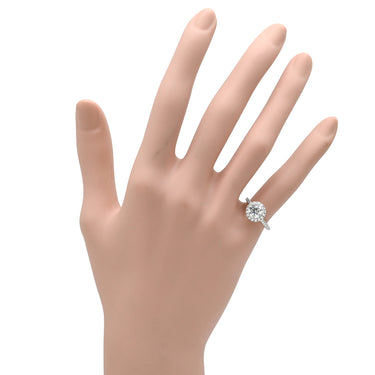 ハリーウィンストン Harry Winston ラウンドカット マイクロパヴェ ダイヤ プラチナシルバー Pt950 ダイヤモンド リング 指輪 5.5号