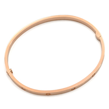 カルティエ Cartier LOVE ラブブレス SM B6047620 ピンクゴールド K18PG ダイヤモンド #20 ブレスレット Au750 18K バングル クロージャー1つ 片開き ハーフダイヤ 6P 6粒