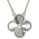 ヴァンクリーフアーペル Van Cleef & Arpels ヴィンテージ アルハンブラ VCARFP9XG00 ホワイトゴールド K18WG ネックレス ギヨシェ Au750