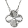 ヴァンクリーフアーペル Van Cleef & Arpels ヴィンテージ アルハンブラ VCARFP9XG00 ホワイトゴールド K18WG ネックレス ギヨシェ Au750