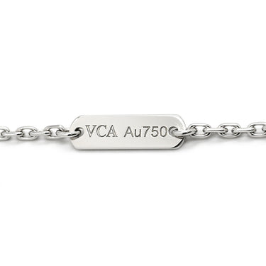 ヴァンクリーフアーペル Van Cleef & Arpels ヴィンテージ アルハンブラ VCARFP9XG00 ホワイトゴールド K18WG ネックレス ギヨシェ Au750