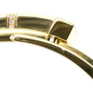 ティファニー Tiffany & Co Tスクエア ラップ イエローゴールド K18YG ダイヤモンド ブレスレット バングル 750 18K YG ダイヤ